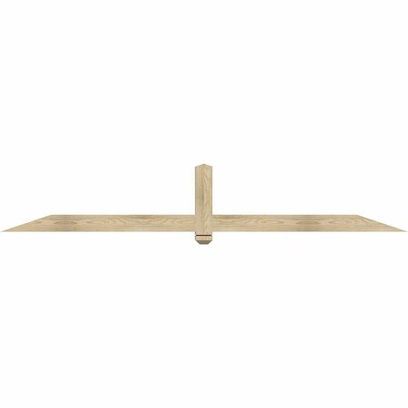 Ekena Millwork Eugene Rough Sawn Timber Gable Bracket, Douglas Fir, 96"W x 16"H x 4"D x 4"F, 4/12 Pitch GBW096X16X0404EUG00RDF
